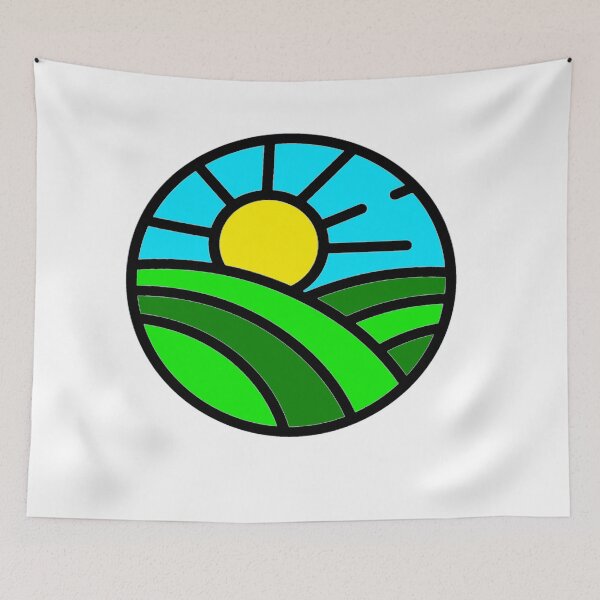 Item preview, Sunshine Over The Hills White Apparel designed and sold by PastyDesigns.