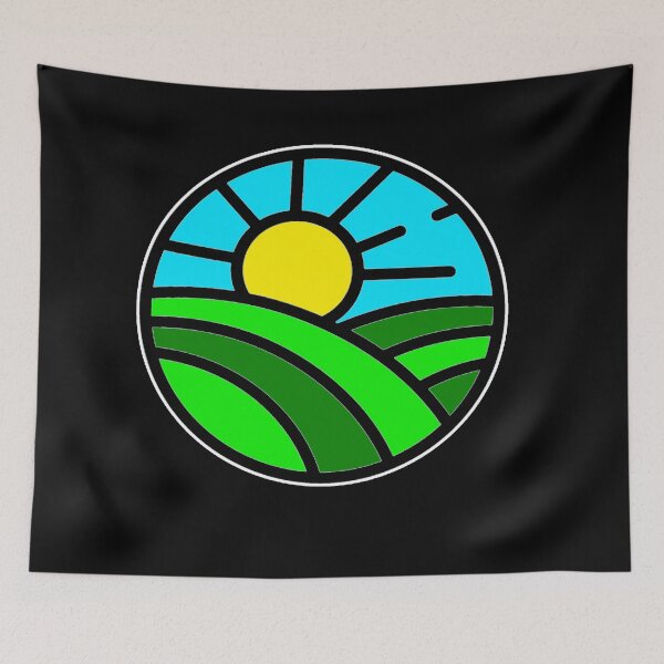 Item preview, Sunshine Over The Hills Black Apparel designed and sold by PastyDesigns.
