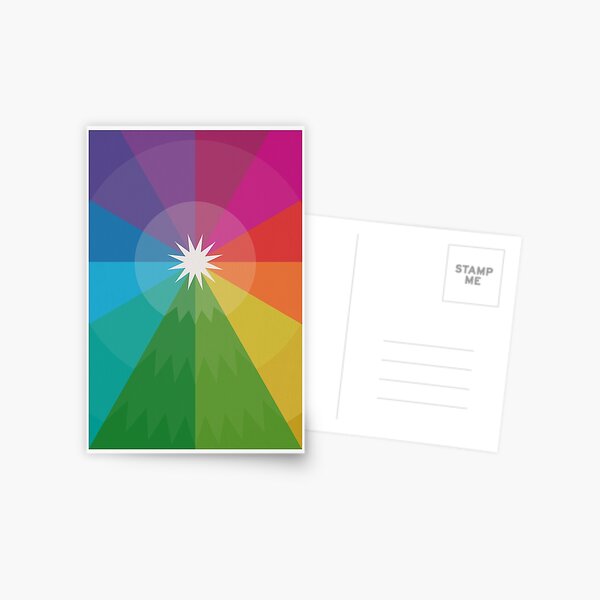 Happy Hue-lidays! Postcard