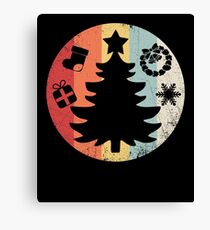 Christmas Distressed Vintage Retro Shirt Canvas Print