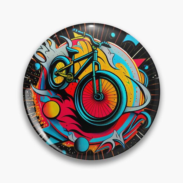 Item preview, BMX graphics with a mix of colorful and simple forms, in a tattoo and pop-art inspired by the look of cartoons (2) designed and sold by TourDePassion.