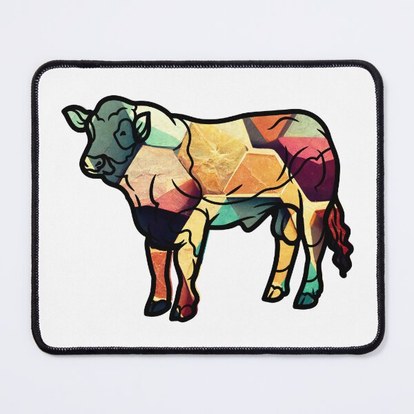 Item preview, Abstract pattern Tarentaise Cattle Cow silhouette sticker designed and sold by FarmsteadAcers.
