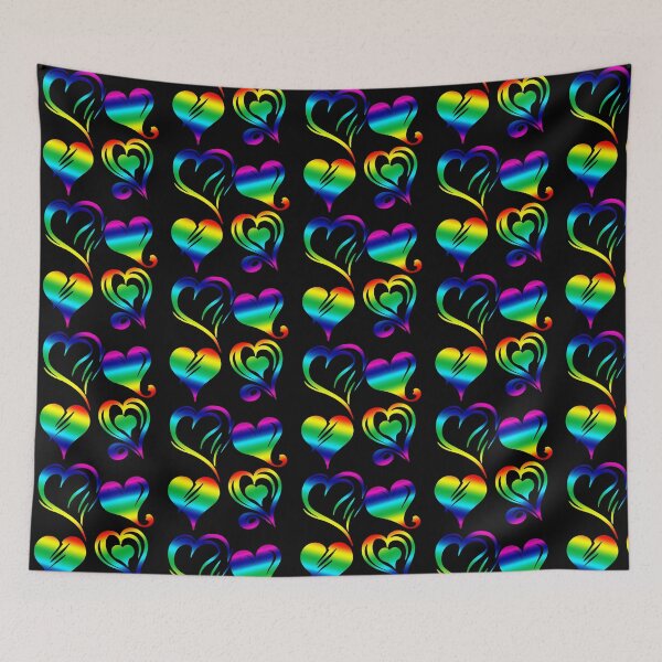 Item preview, Hearts. Rainbow version  designed and sold by RetroNeon.