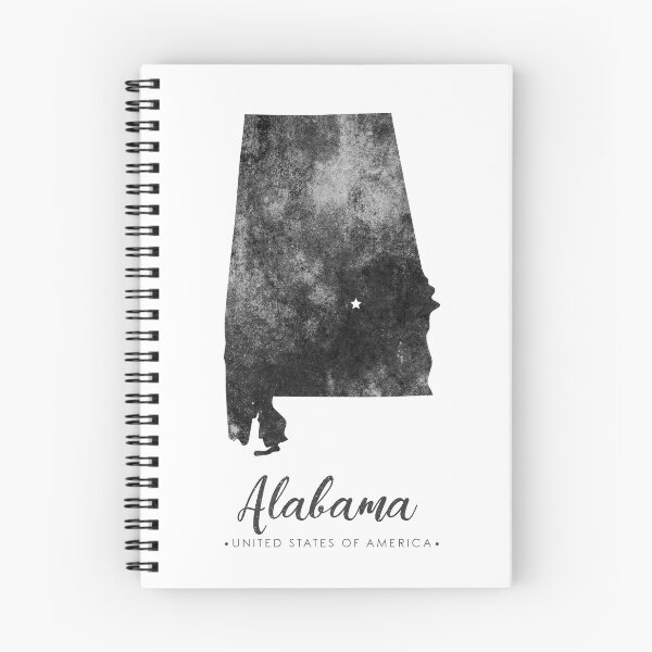 Item preview, Alabama State Map Art - Grunge Silhouette designed and sold by Studio Grafiikka.