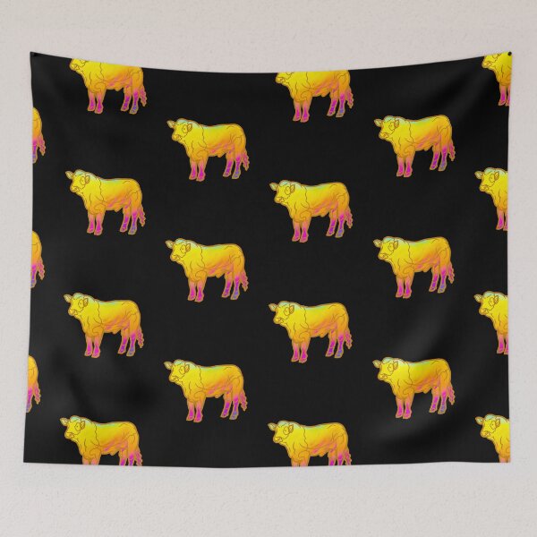 Item preview, Tarentaise Cattle Bright and colorful Cow silhouette sticker designed and sold by FarmsteadAcers.