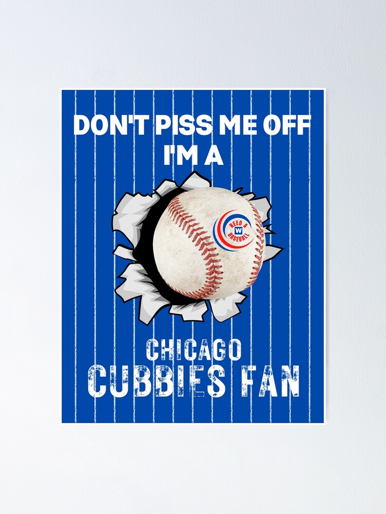 Chicago Cubs Jersey Poster Print Personalized Any NAME and 