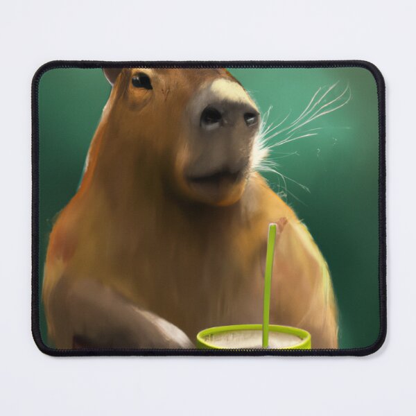 Item preview, Capybara Drinking Tea designed and sold by CatPaintStore.