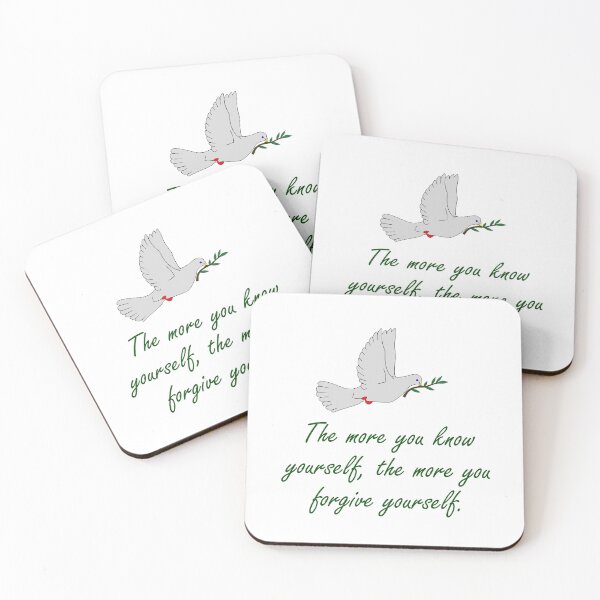 Item preview, The More You Know Yourself - Forgiveness Quotes designed and sold by CrankyOldDude.