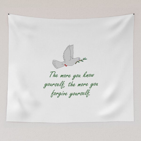 Item preview, The More You Know Yourself - Forgiveness Quotes designed and sold by CrankyOldDude.