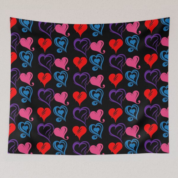 Item preview, Hearts. Multicolor version  designed and sold by RetroNeon.