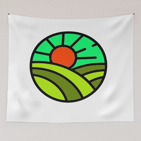 Item preview, Sunshine Over The Hills White Apparel Design 3 designed and sold by PastyDesigns.