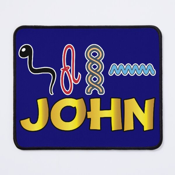 Item preview, JOHN-American names in hieroglyphic letters-JOHN, name in a Pharaonic Khartouch-Hieroglyphic pharaonic names designed and sold by Quotesgallery.