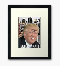 dalek trump Framed Print
