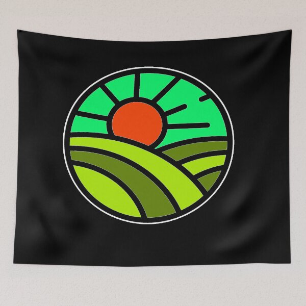 Item preview, Sunshine Over The Hills Black Apparel Design 3 designed and sold by PastyDesigns.