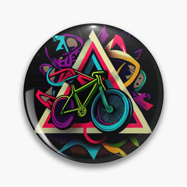 Item preview, BMX graphics with a mix of colorful and simple forms, in a tattoo and pop-art inspired by the look of cartoons (4) designed and sold by TourDePassion.