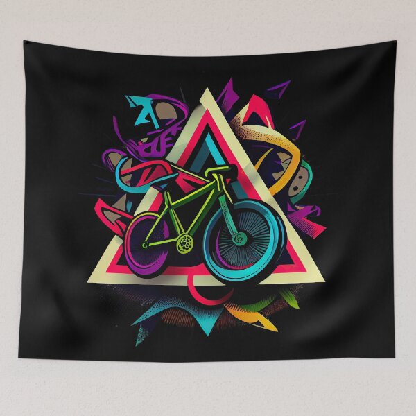 Item preview, BMX graphics with a mix of colorful and simple forms, in a tattoo and pop-art inspired by the look of cartoons (4) designed and sold by TourDePassion.