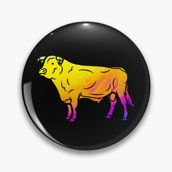 Item preview, Old Gloucester Cattle Bright and colorful Cow silhouette sticker designed and sold by FarmsteadAcers.