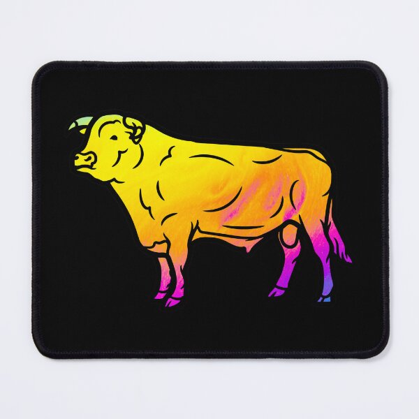 Item preview, Old Gloucester Cattle Bright and colorful Cow silhouette sticker designed and sold by FarmsteadAcers.