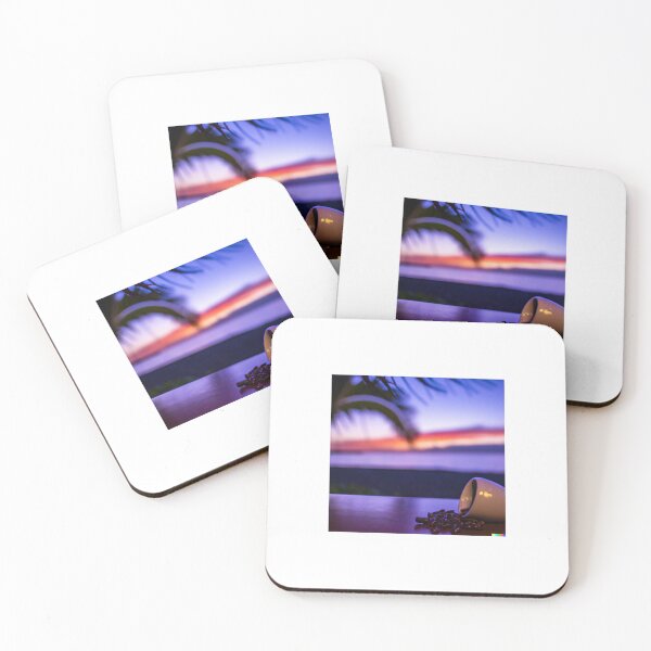 Item preview, Coffee at sunset designed and sold by VibrantThemes.