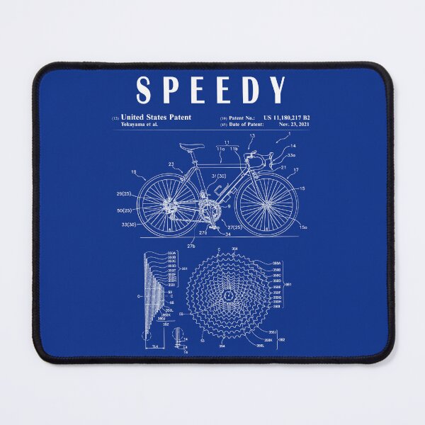 Artikelvorschau, Fahrrad-Patentkunst - Radfahren bunte Kunst - Schwarz und Weiß - Fahrrad Blueprint Drawing Print entworfen und verkauft von ismdesigner.