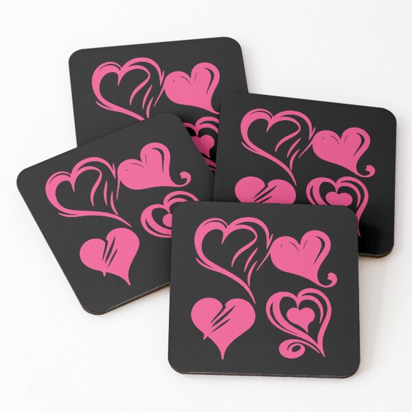 Item preview, Hearts. Pink version  designed and sold by RetroNeon.