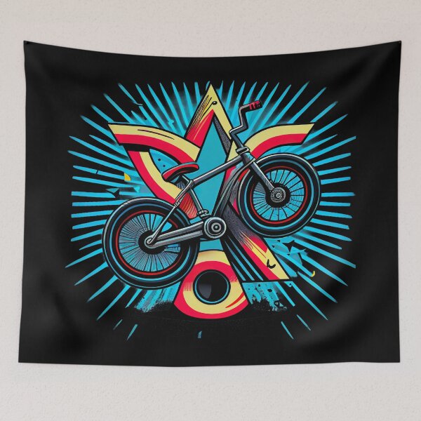 Item preview, BMX graphics with a mix of colorful and simple forms, in a tattoo and pop-art inspired by the look of cartoons (5) designed and sold by TourDePassion.