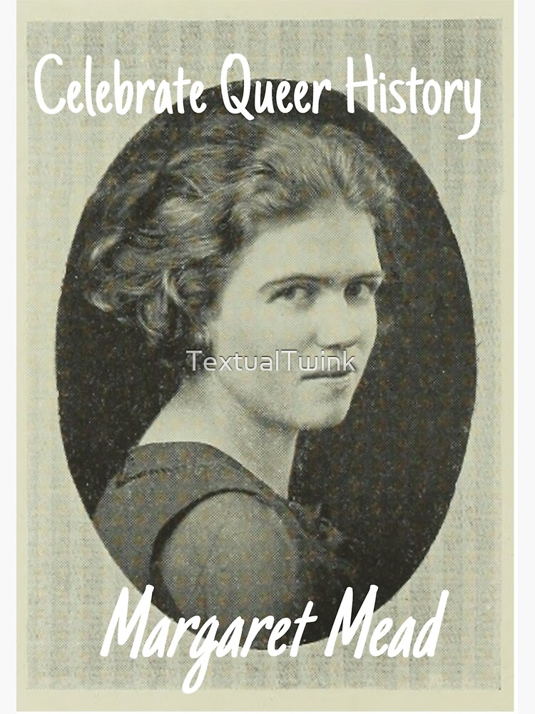 "Margaret Mead Queer history" Sticker for Sale by TextualTwink Redbubble