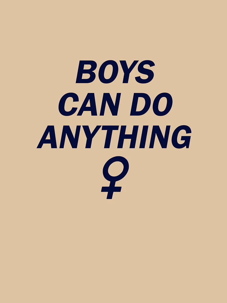 Thumbnail 6 of 6, Pullover Hoodie, BOYS CAN DO ANYTHING ♀, blue designed and sold by gardengrease.