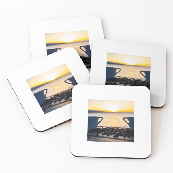 Item preview, Coffee at sunset designed and sold by VibrantThemes.