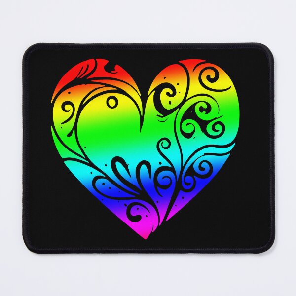 Item preview, Decorated Hearts. Rainbow version designed and sold by RetroNeon.