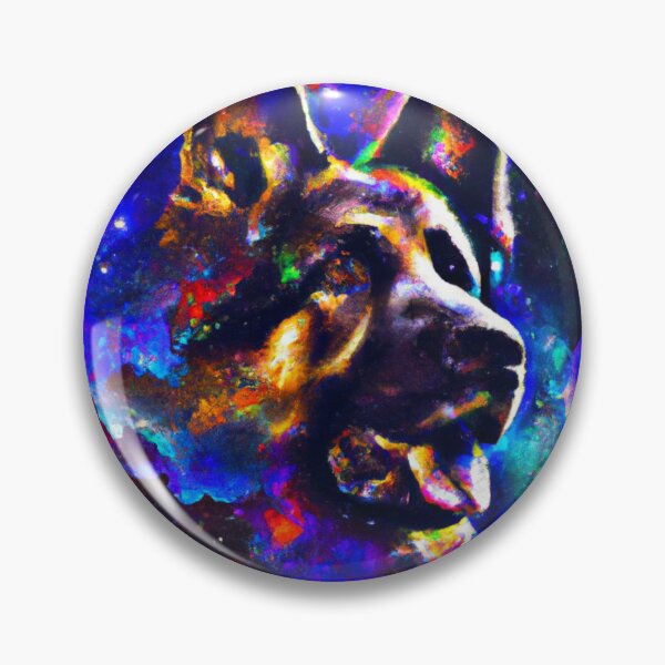 Item preview, A galactic german shepherd design. Cosmic German Shepherd designed and sold by Doggymadness.