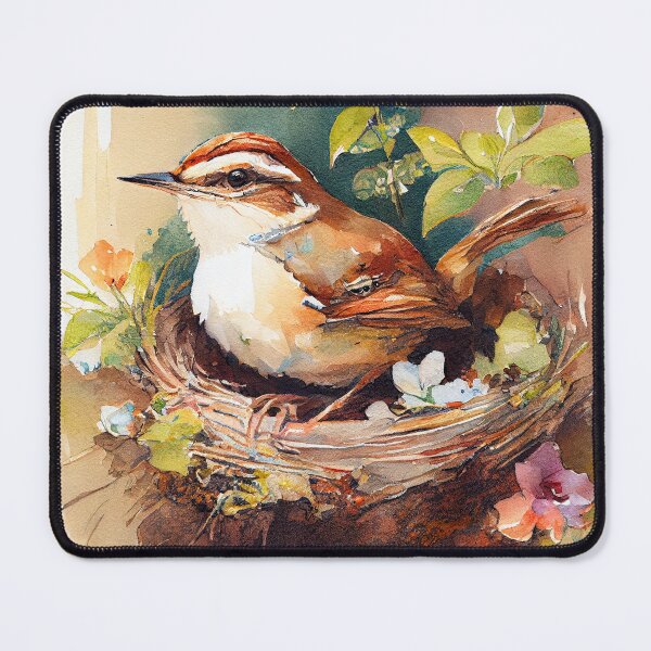 Item preview, Carolina Wren watercolor print designed and sold by Patrick Edwards.