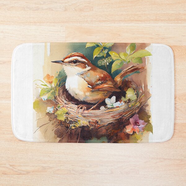 Item preview, Carolina Wren watercolor print designed and sold by Patrick Edwards.