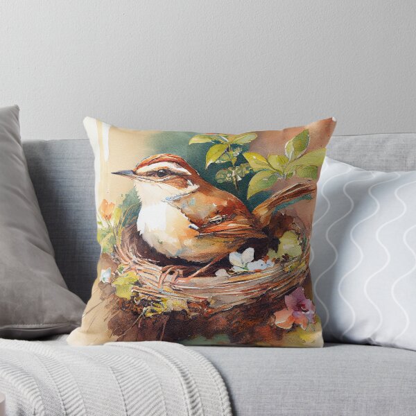 Item preview, Carolina Wren watercolor print designed and sold by Patrick Edwards.