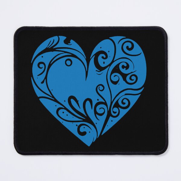 Item preview, Decorated Hearts. Light blue version designed and sold by RetroNeon.