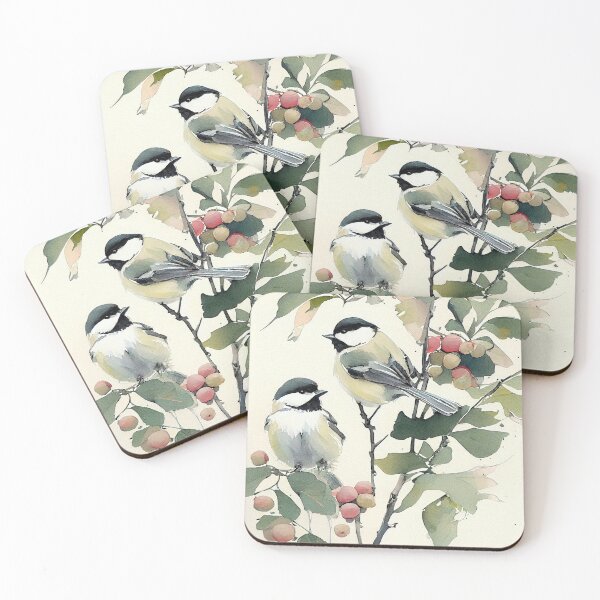 Item preview, Watercolor Chickadee print designed and sold by Patrick Edwards.