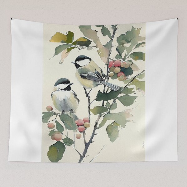 Item preview, Watercolor Chickadee print designed and sold by Patrick Edwards.