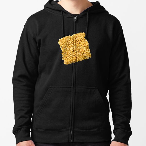 Ramen Noodle Block Zipped Hoodie