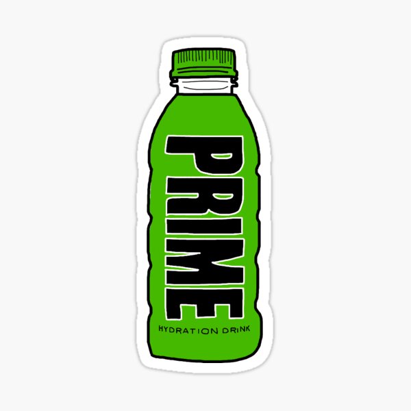 "KSI and Logan Paul Prime Hydration Drink green lemon lime " Sticker