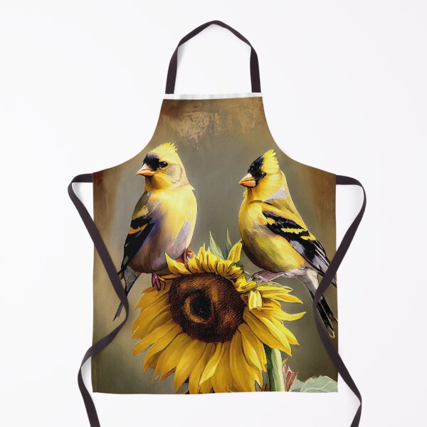 Item preview, Watercolor Goldfinch print with Sunflower designed and sold by Patrick Edwards.
