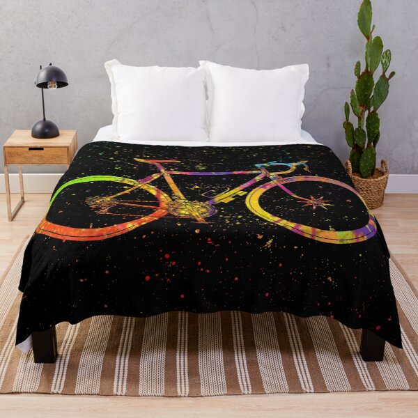 Item preview, Bicycle Patent art - Cycling colorful splash Art - Black And White - Bicycle Blueprint Drawing Print designed and sold by ismdesigner.