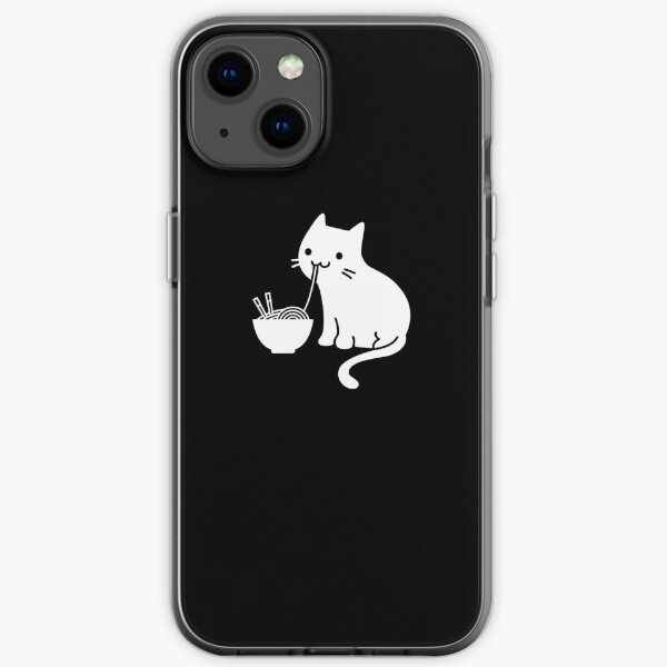 Nette Katze, die Ramen isst iPhone Flexible Hülle