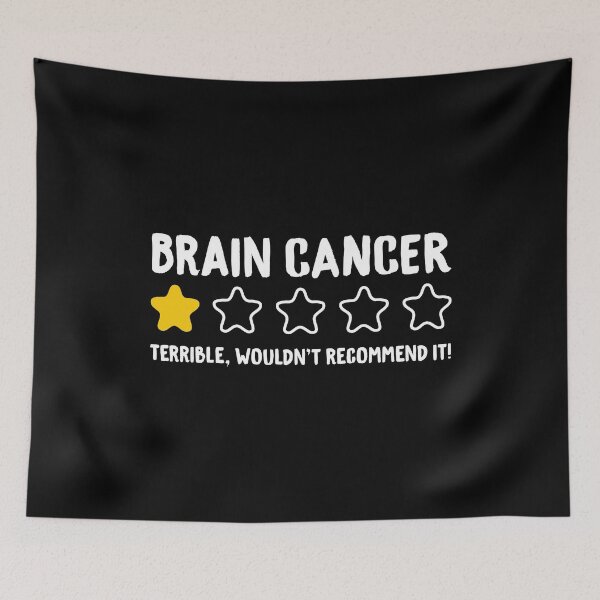 Item preview, Brain Cancer Terrible Wouldn't Recommend It! - Funny Brain Cancer Survivor designed and sold by T-shirt For You.