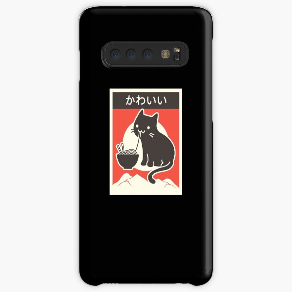 "Kawaii" Vintage Style Japenese Ramen Cat Samsung Galaxy Snap Case