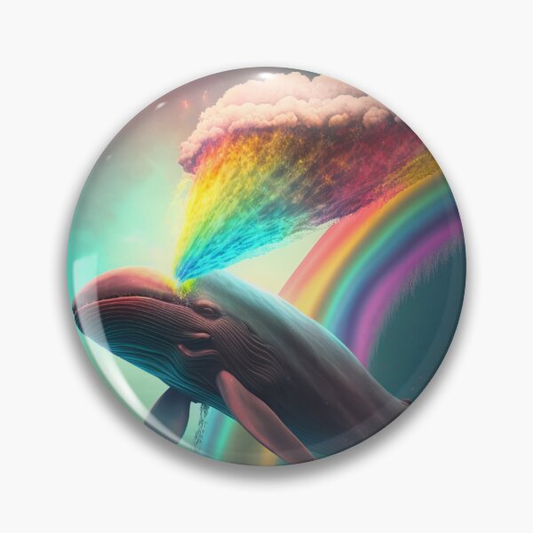 Artikelvorschau, Regenbogen-glücklicher Wal im bunten Ozean entworfen und verkauft von AdamesArtStudio.