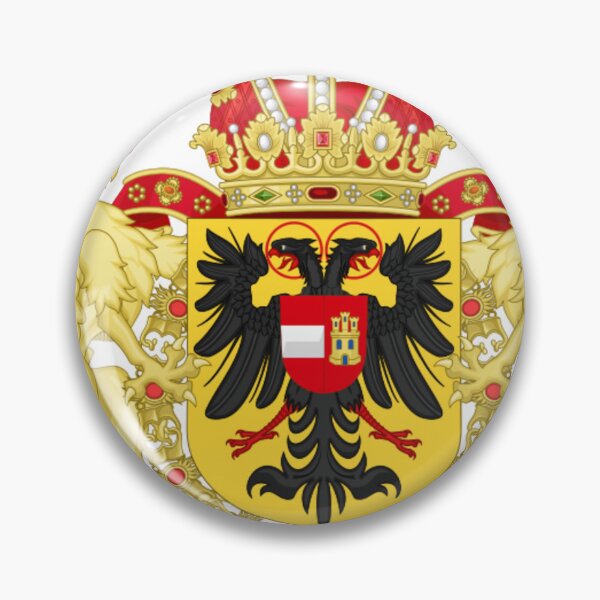 Item preview, Ornamented Coat of Arms of Matthias, Holy Roman Emperor designed and sold by HeraldryCabinet.