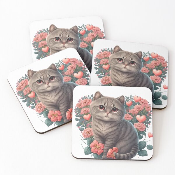 Item preview, Cute Valentine Cat #4 designed and sold by quicksilversun.