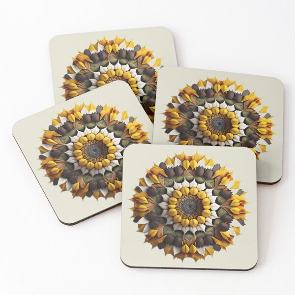 Aperçu de l'œuvre knolling kaléidoscope tournesol créée et vendue par sammgdesign.