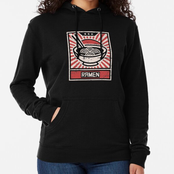 Retro Ramen Propaganda Poster Lightweight Hoodie
