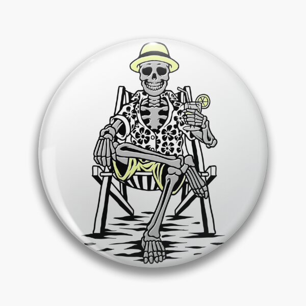 Item preview, SKELETON ENJOYING HIS SUMMER VACATION.  designed and sold by kammouri.